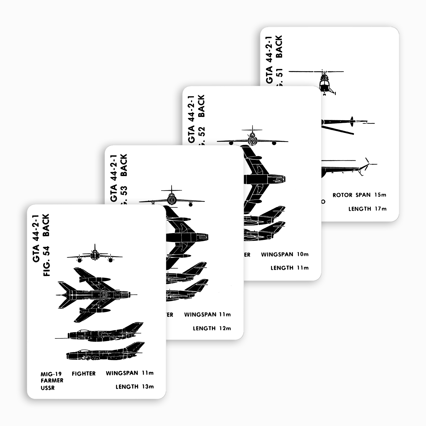 Aircraft Recognition Cards