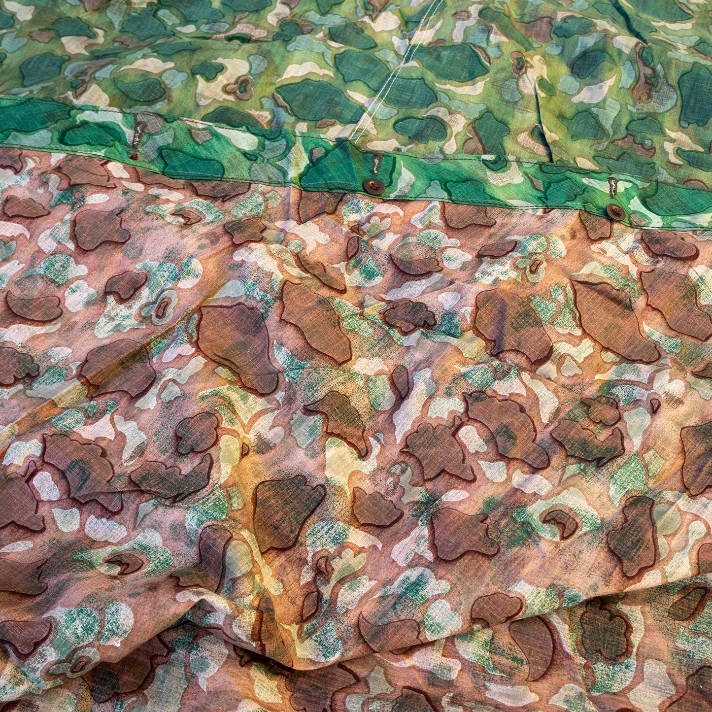 Turkish Reversible Spot "Duck Hunter" Camo Poncho