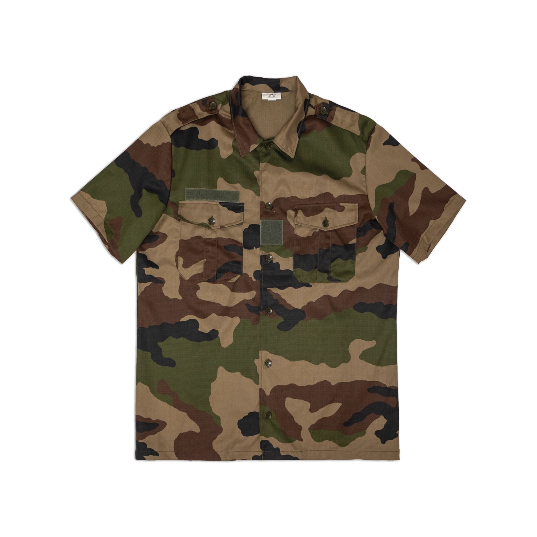 GENUINE FRENCH ARMY SHIRT / COMBAT JACKET in CCE WOODLAND CAMO SIZE 96m (AUC) £16.50 - UK GENUINE FRENCH ARMY SHIRT / COMBAT JACKET in CCE WOODLAND CAMO SIZE 96m (AUC) £16.50 - UK